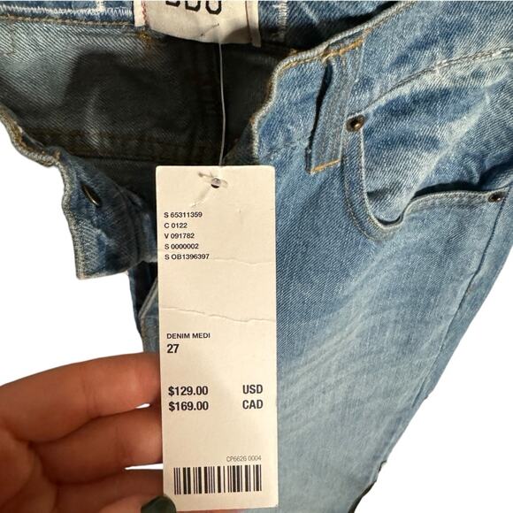 BDG Urban Outfitters Patchwork High Waisted Flare Jeans 27 - Picture 11 of 13